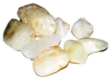 (image for) 1 lb Quartz, Sulfur tumbled stones - Click Image to Close