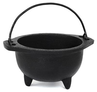 (image for) Cast Iron Cauldron 6" - Click Image to Close