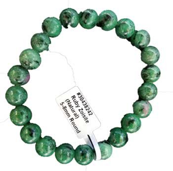 (image for) 5mm - 8mm Ruby Zoisite bracelet