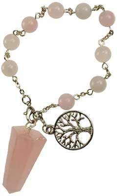 (image for) Rose Quartz pendulum bracelet - Click Image to Close