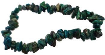 (image for) Chrysocolla chip bracelet - Click Image to Close