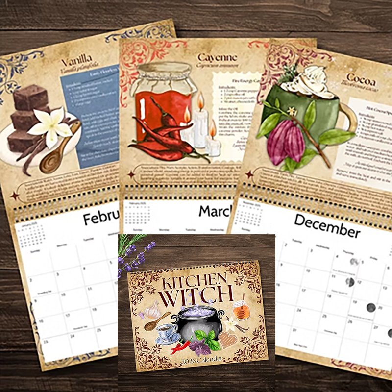 2026 Kitchen Witch Spell calendar (image for) 2026 Kitchen Witch Spell calendar
