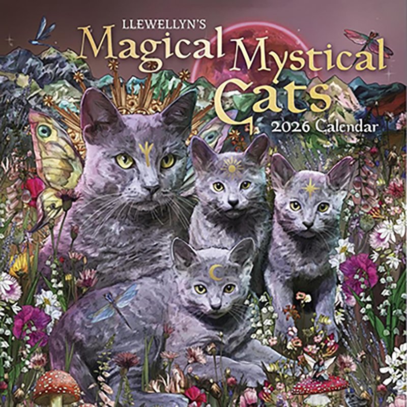 2026 Magical Mystical Cats Calendar by Llewellyn (image for) 2026 Magical Mystical Cats Calendar by Llewellyn