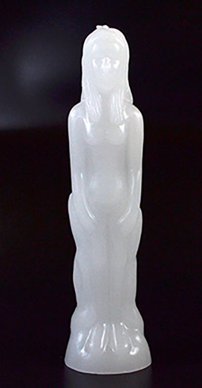 8" White Female candle (image for) 8" White Female candle