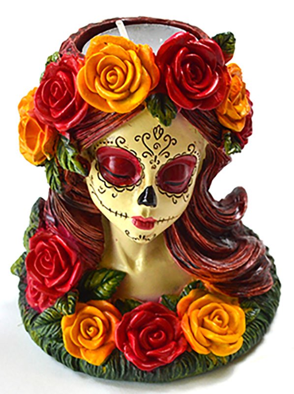 4" Day of the Dead holder (image for) 4" Day of the Dead holder