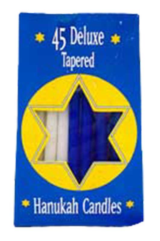 Assorted Hanukah candle 45pk (image for) Assorted Hanukah candle 45pk