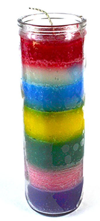 (image for) 7 Color 7-day jar candle - Click Image to Close