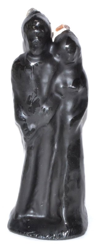 (image for) 6" Marriage Black candle - Click Image to Close