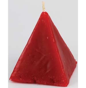 Red Cinnamon pyramid candle (image for) Red Cinnamon pyramid candle