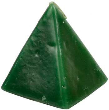 Green Cherry pyramid candle 2 1/2" (image for) Green Cherry pyramid candle 2 1/2"