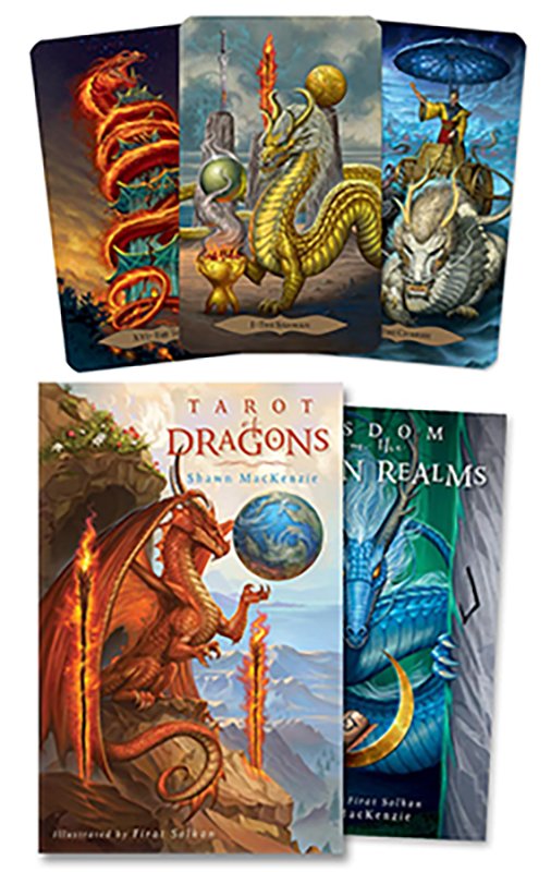 Tarot of Dragons (deck and book) by MacKenzie & Solhan (image for) Tarot of Dragons (deck and book) by MacKenzie & Solhan