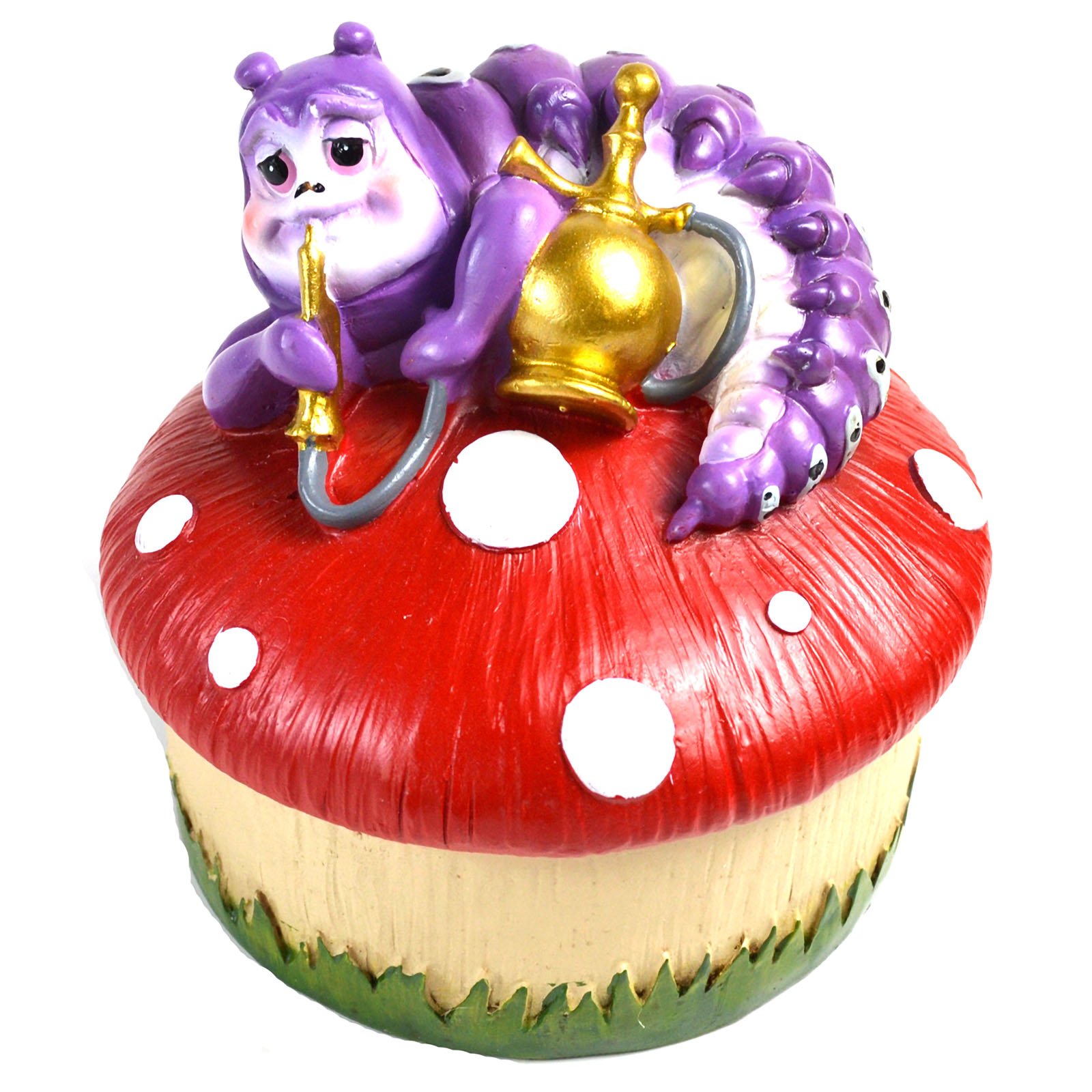 4" dia Caterpillar Alice Mushroom box (image for) 4" dia Caterpillar Alice Mushroom box