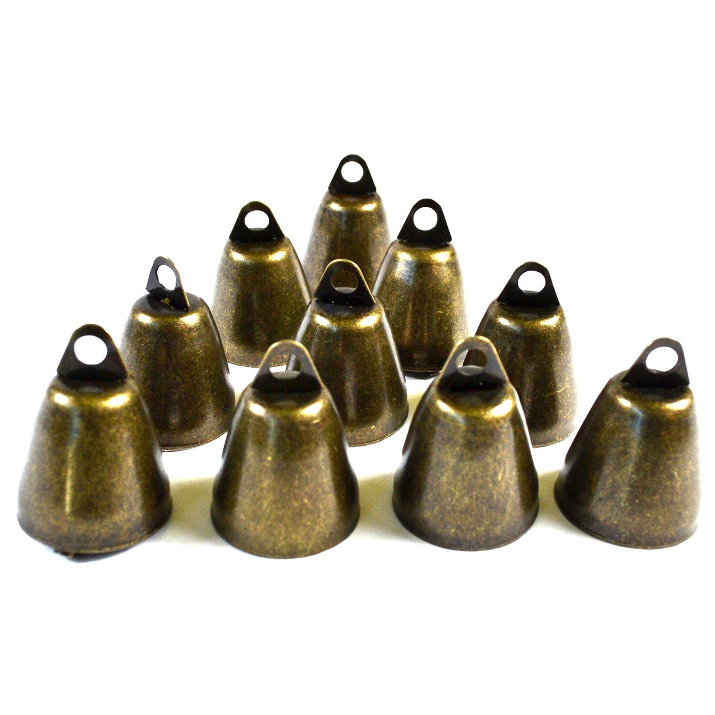 (image for) (set of 10) 1 1/4" Antique Finish Bells