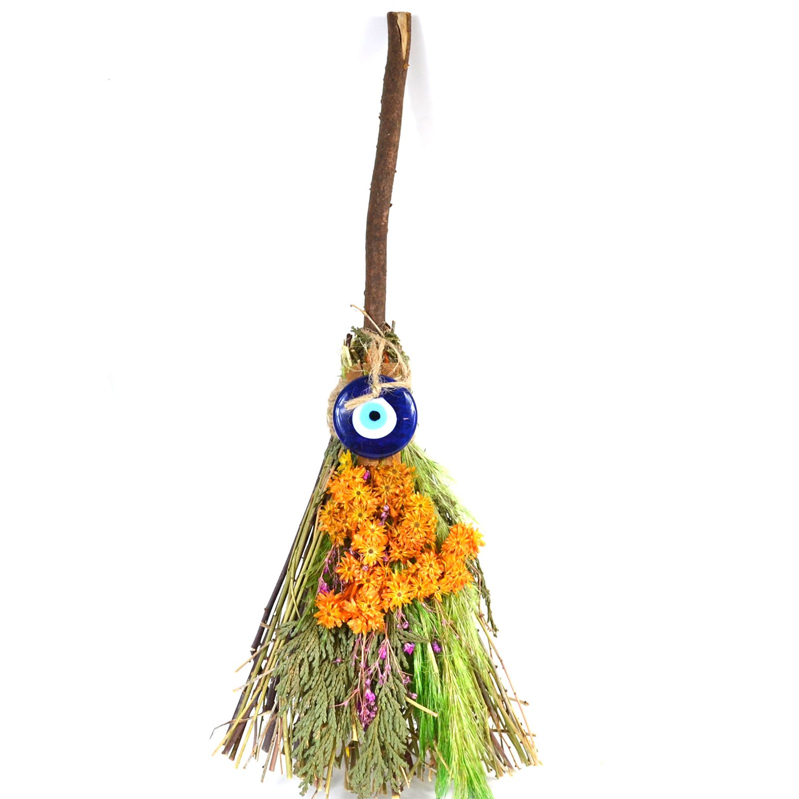 11" Evil Eye Herb broom (image for) 11" Evil Eye Herb broom