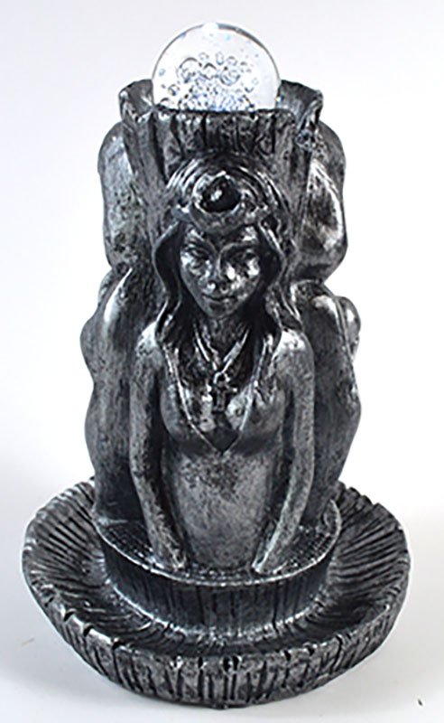 (image for) 5" Mother maiden Crone ball stand W light - Click Image to Close