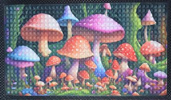 (image for) 17 5/8" x 19 1/2" Mushroom door mat