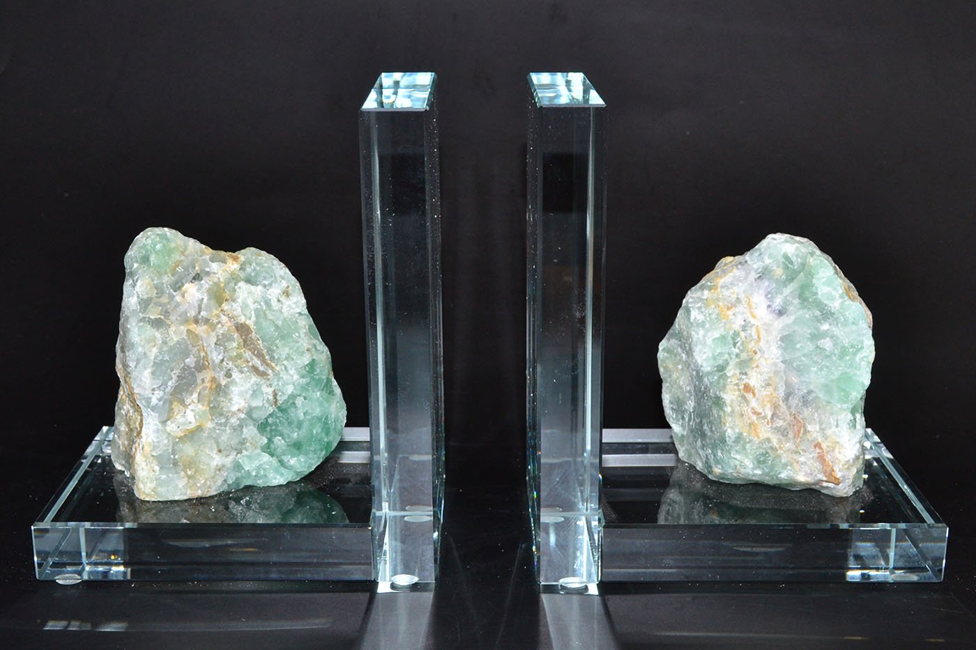 (image for) (set of 2) Fluorite book ends