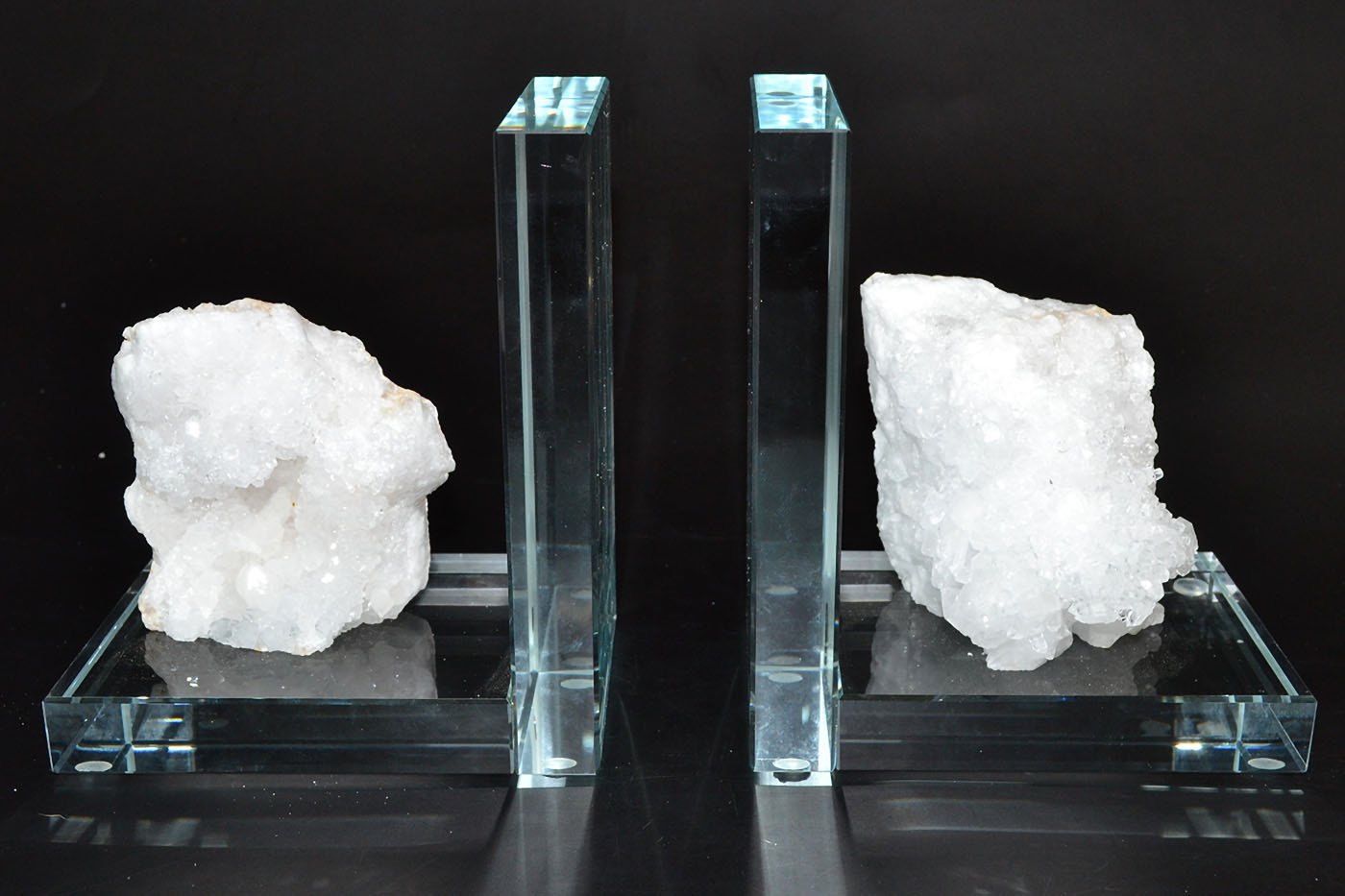 (image for) (set of 2) Quartz book ends