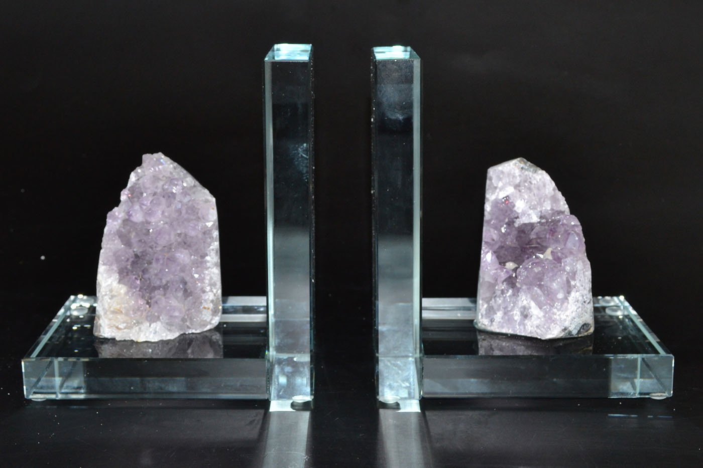 (image for) (set of 2) Amethyst book ends