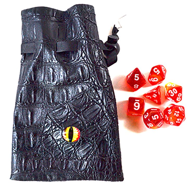 (image for) Red/ Yellow Eye Bag gaming dice