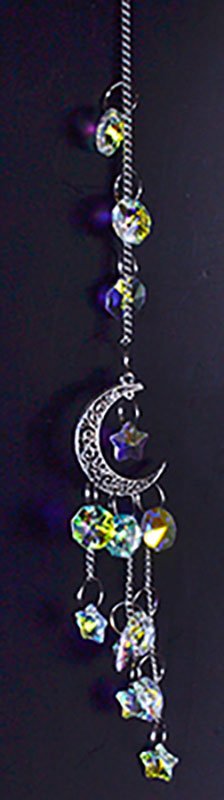 (image for) 13" Silver Crescent sun catcher