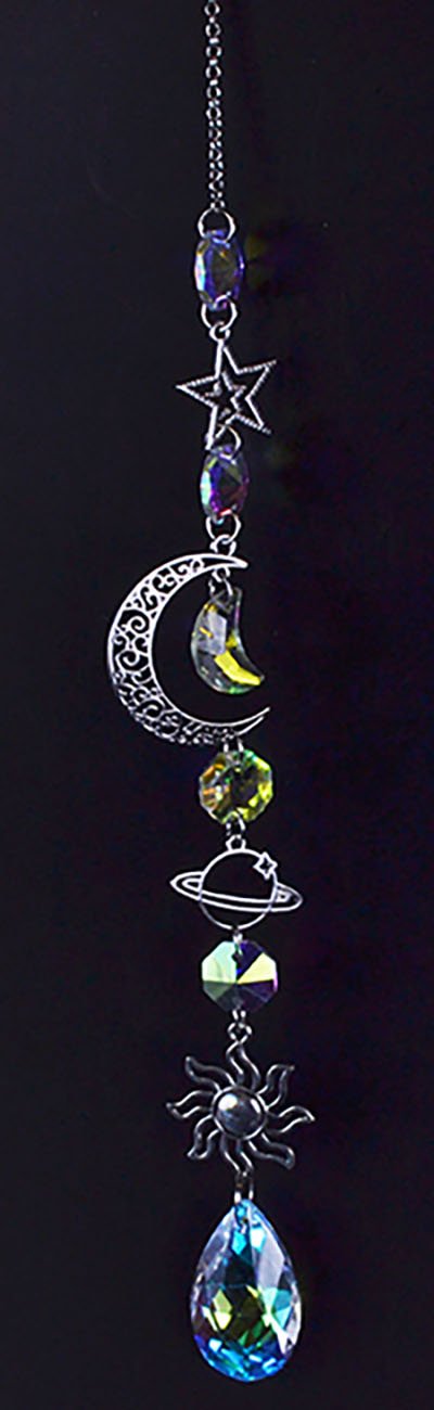 (image for) 17" Celestial Crescent sun catcher