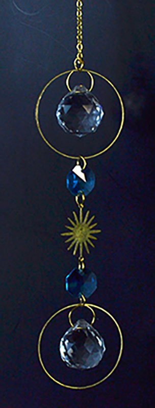(image for) 13" Blue & White sun catcher