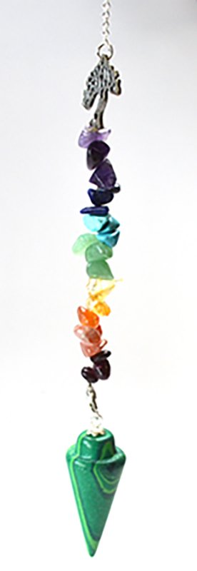 Malachite & Tree Chakra pendulum (image for) Malachite & Tree Chakra pendulum