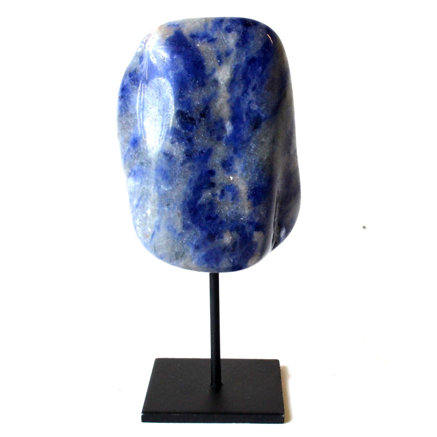 Sodalite on black stand (image for) Sodalite on black stand