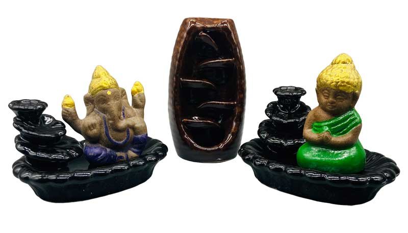 (image for) Various Ceramic back flow incense burner - Click Image to Close