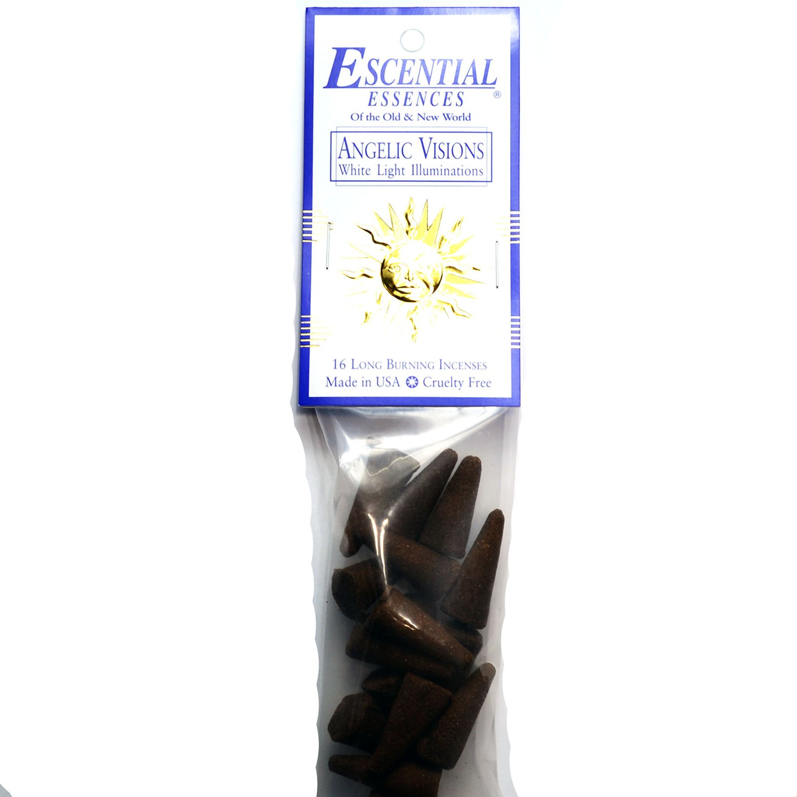 (image for) 16/pk Angelic Vision escential essences incense cones