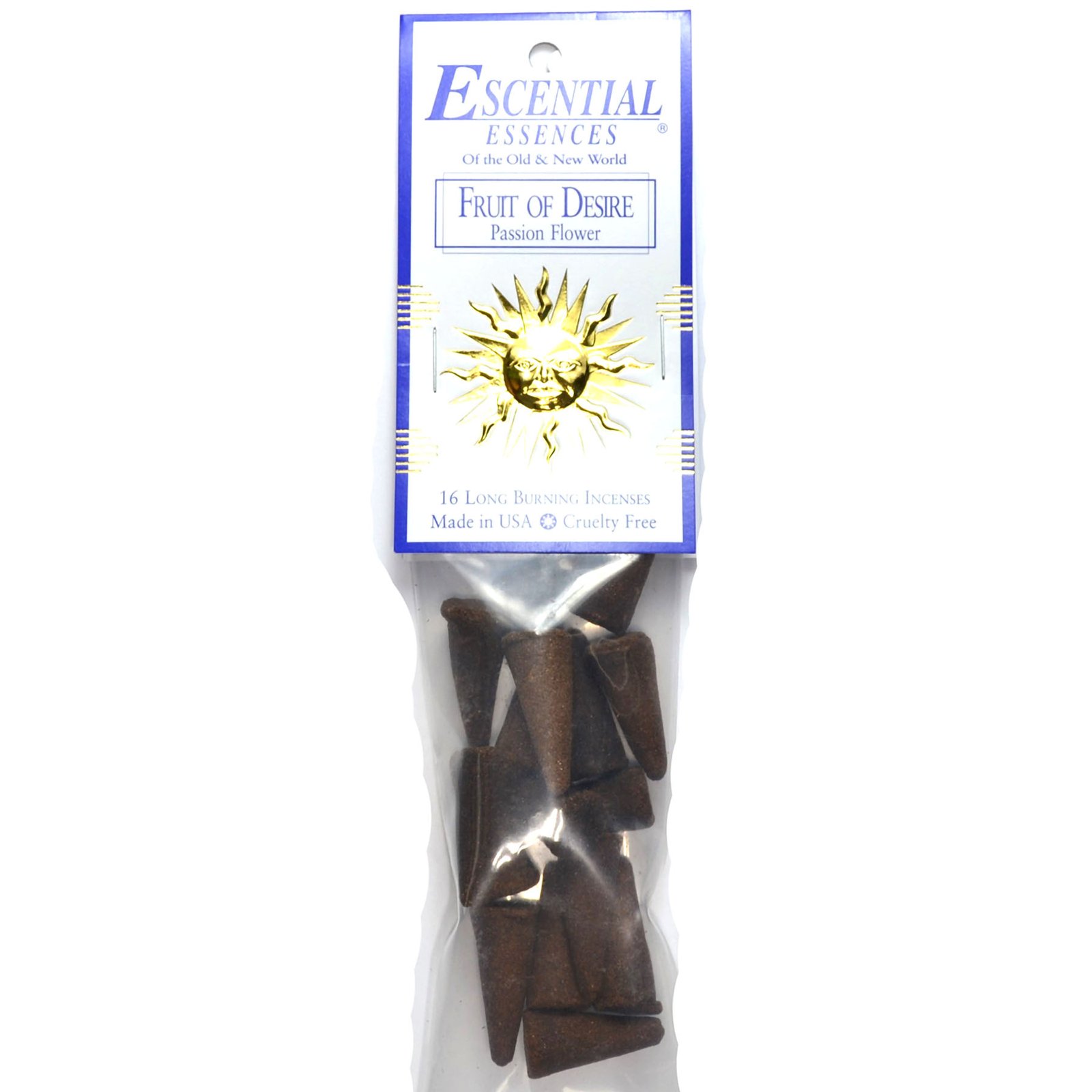 16/pk Fruit of Desire escential essences incense cones (image for) 16/pk Fruit of Desire escential essences incense cones