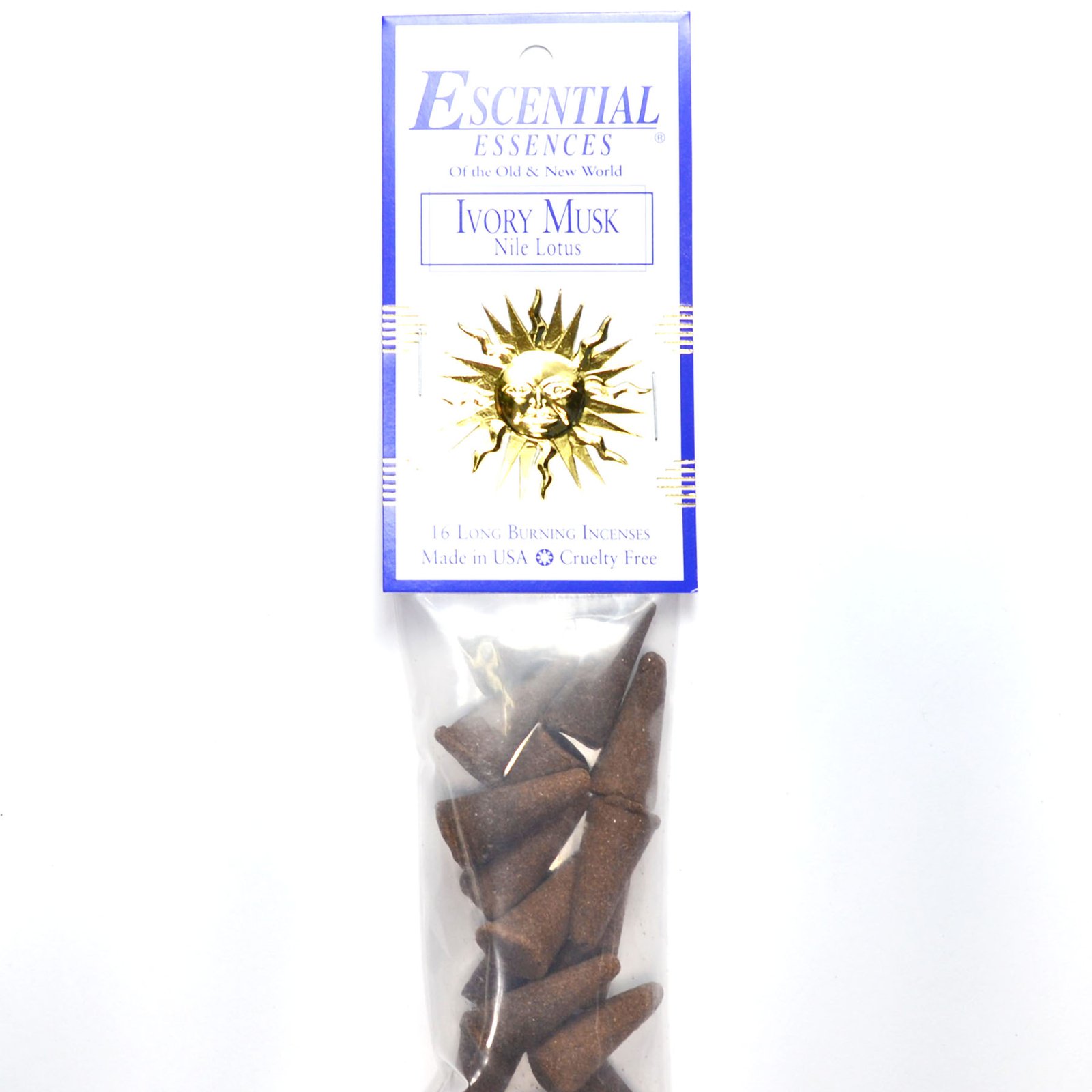 16/pk Ivory Musk escential essences incense cones (image for) 16/pk Ivory Musk escential essences incense cones