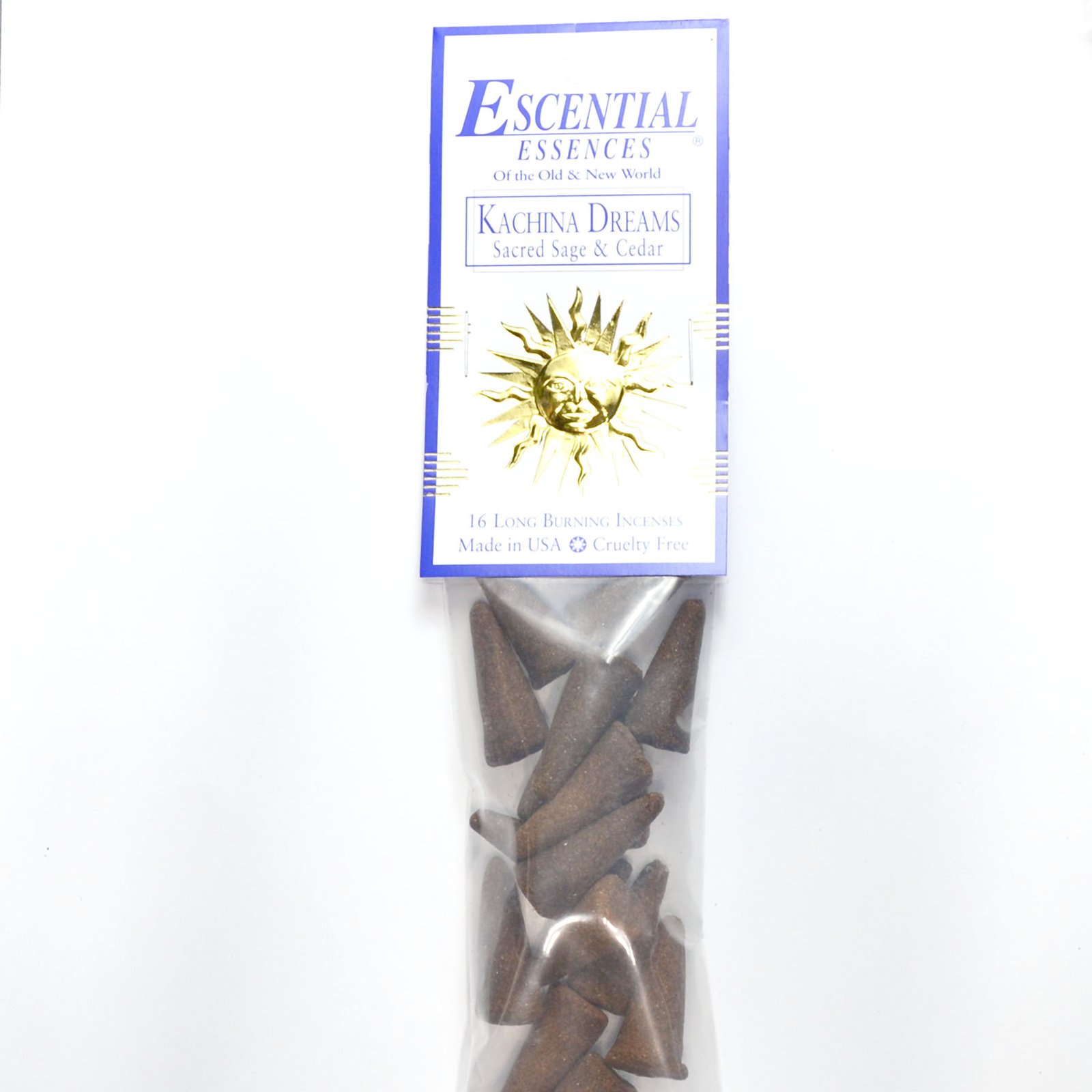 (image for) 16/pk Kachina Dreams escential essences incense cones