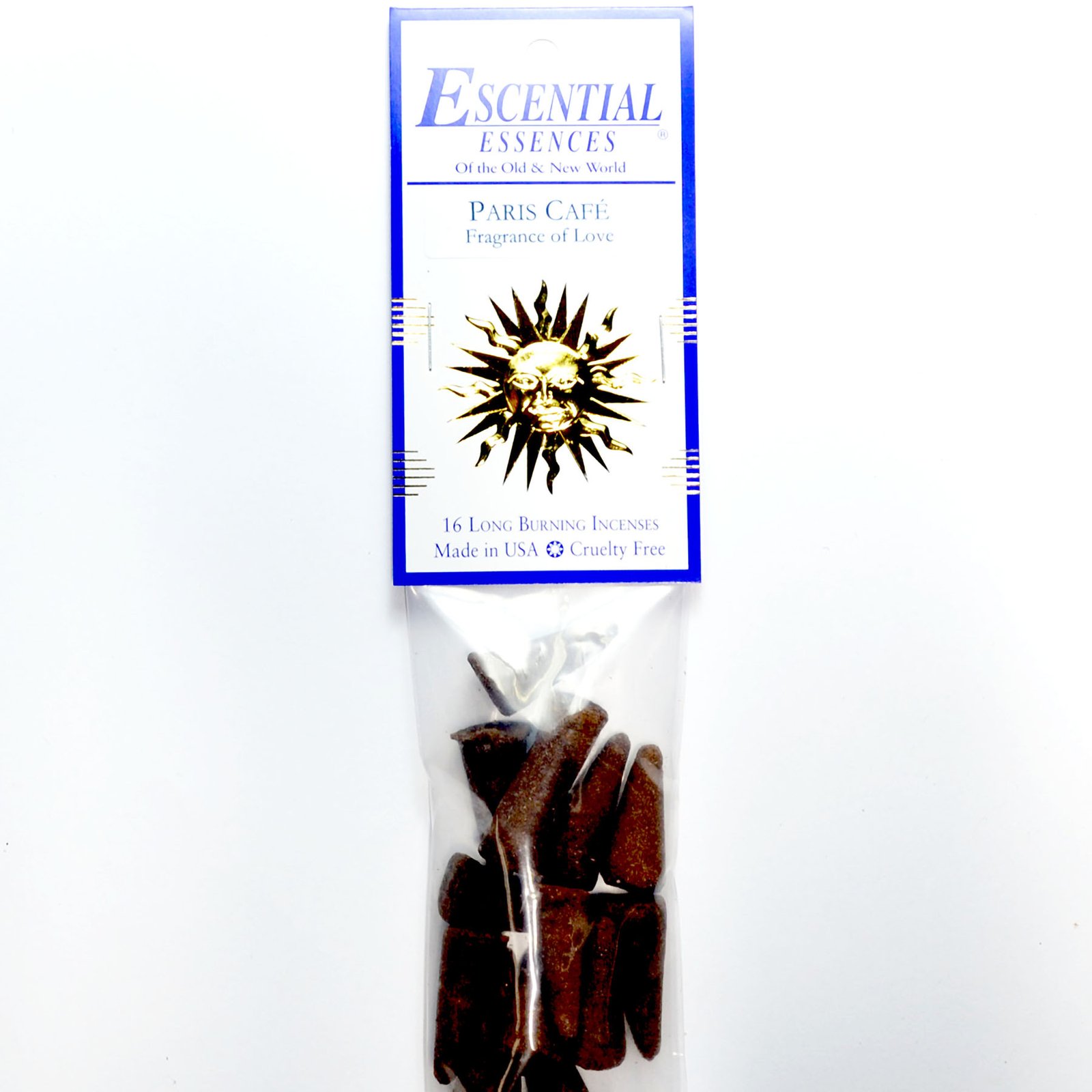 (image for) 16/pk Paris Cafe escential essences incense cones