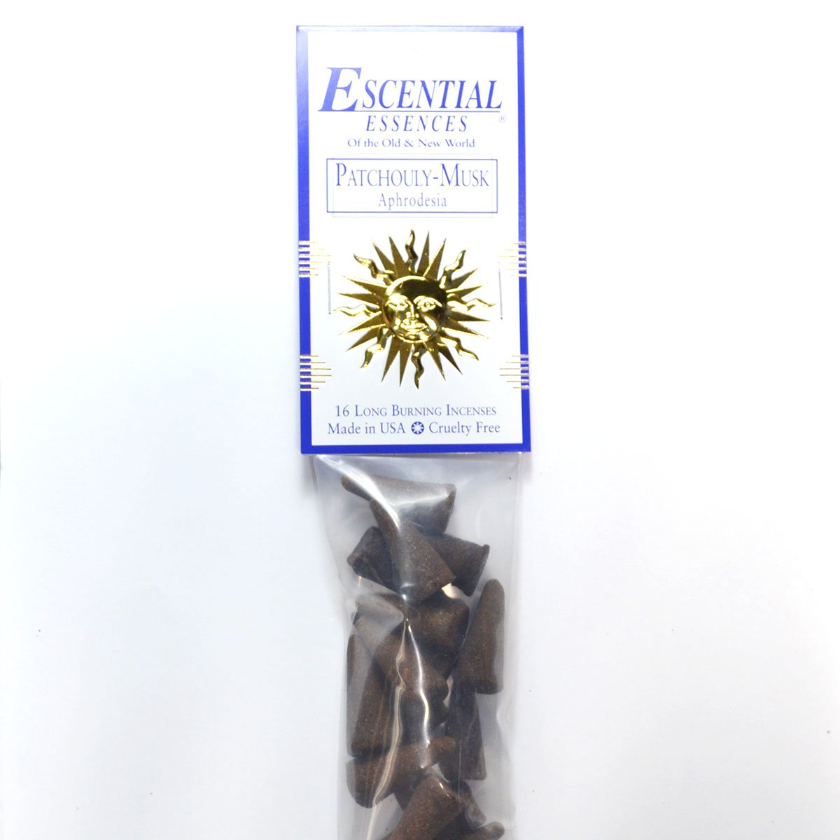 (image for) 16/pk Patchouly-Musk escential essences incense cones