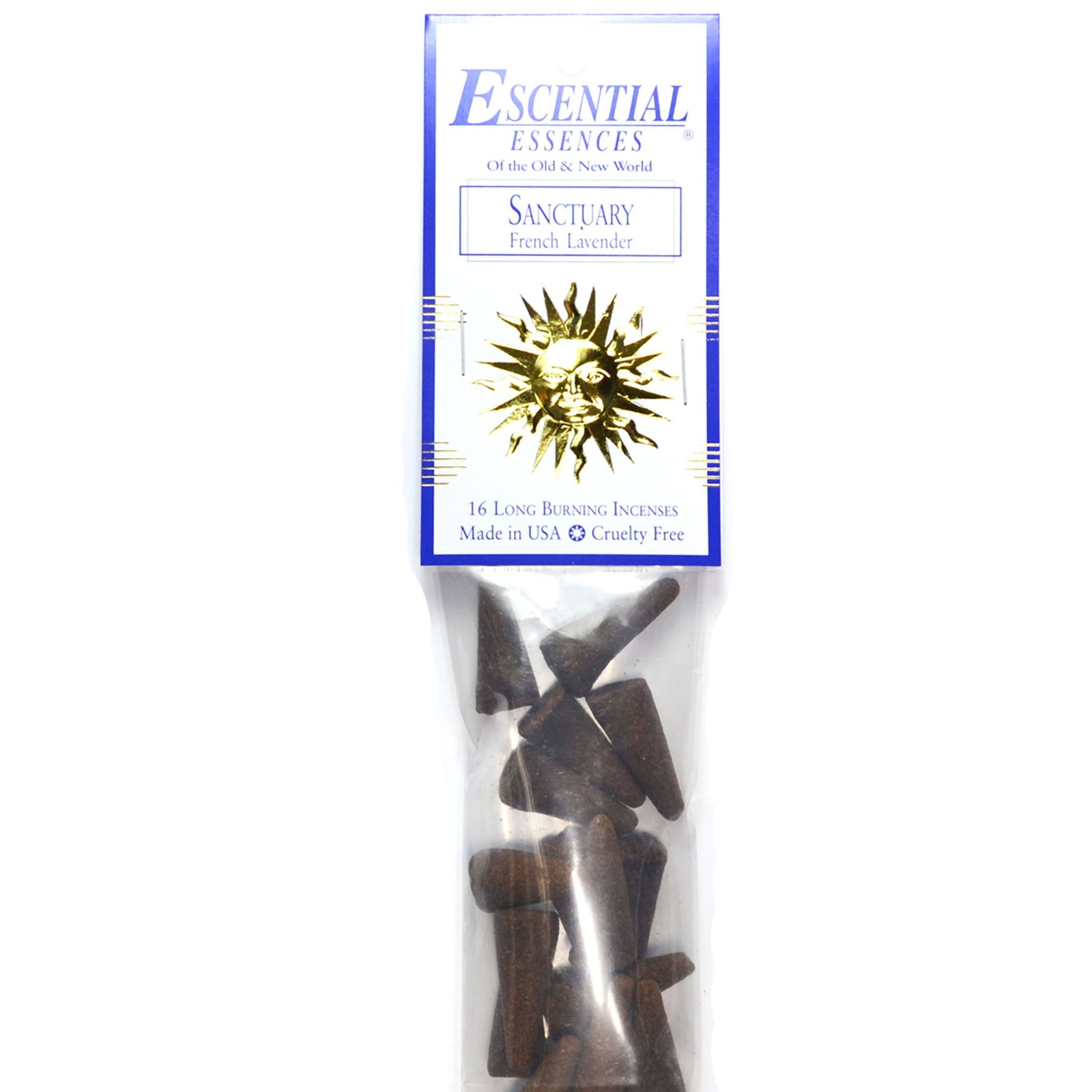 (image for) 16/pk Sanctuary escential essences incense cones
