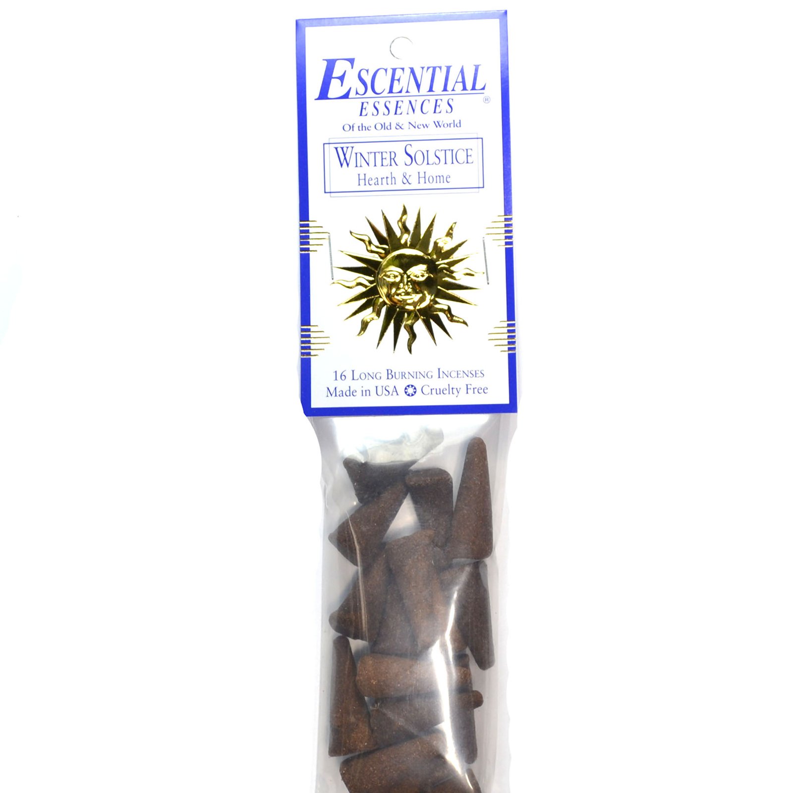 (image for) 16/pk Winter Solstice escential essences incense cones