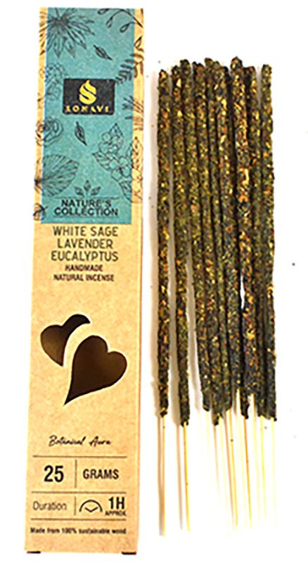 (image for) 25gm White Sage,Lavender,Eucalyptus incense stick sonavi - Click Image to Close