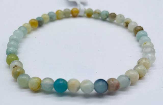 (image for) 4mm Amazonite bracelet - Click Image to Close