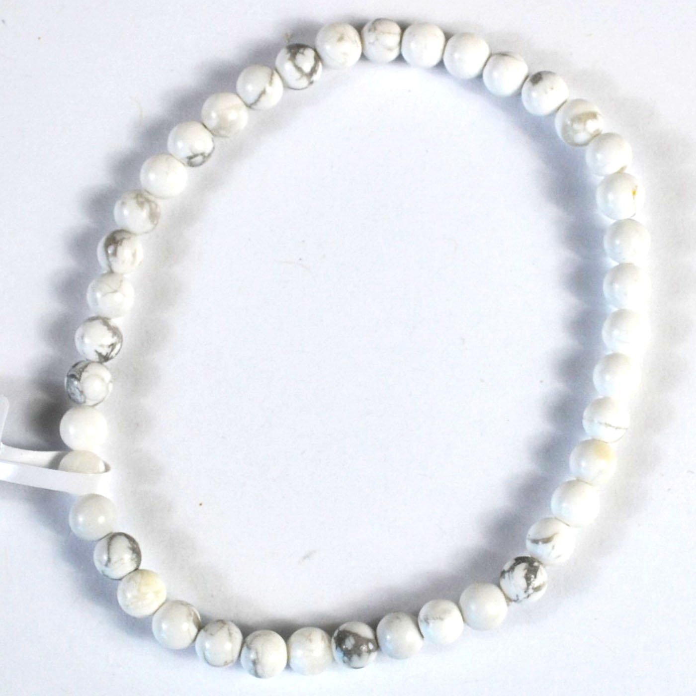 (image for) 4mm Howlite, White