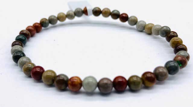 (image for) 4mm Jasper, Ocean bracelet - Click Image to Close