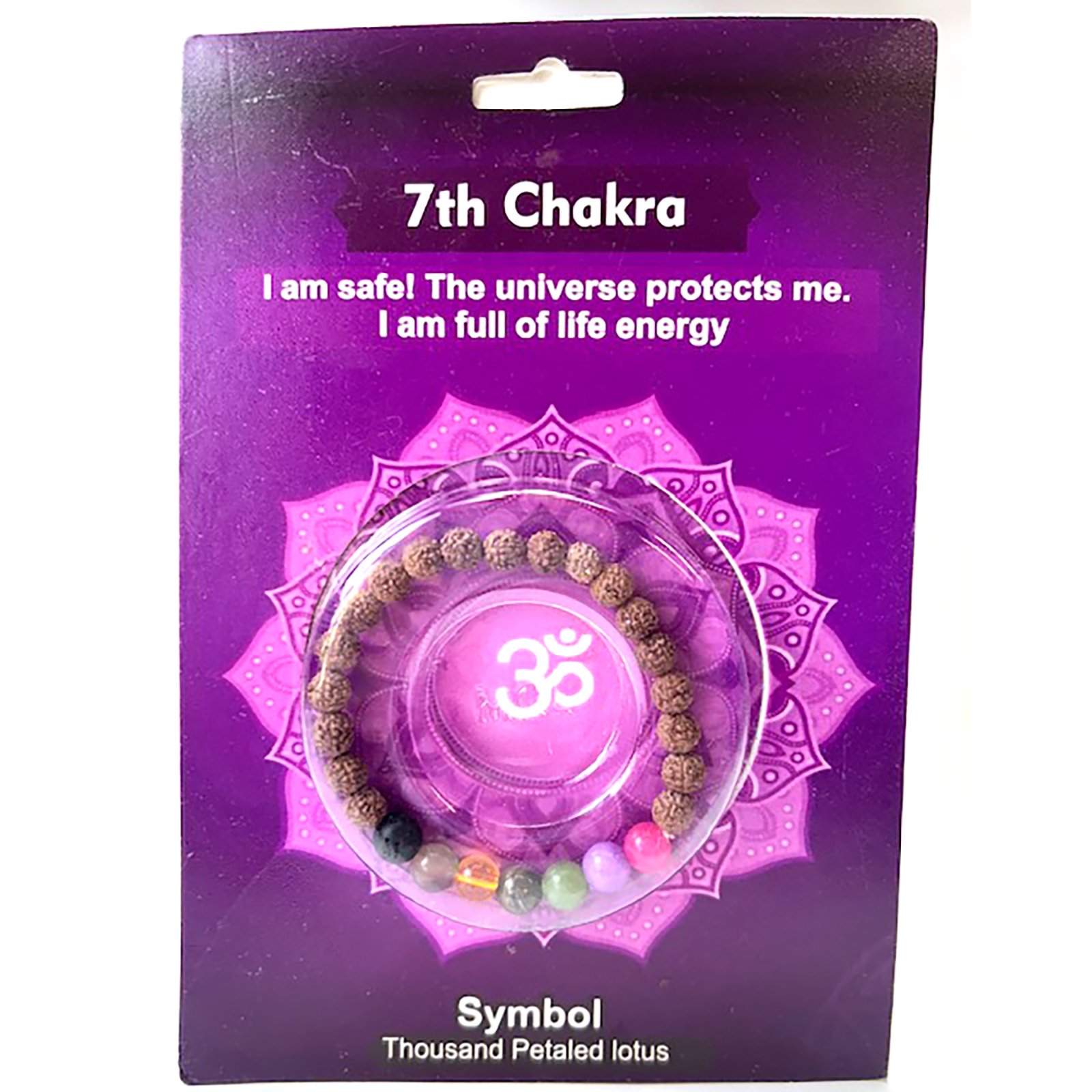 (image for) 7th Chakra Rudraksha bracelet
