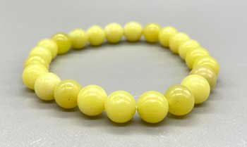 (image for) 8mm Butter Jade bracelet - Click Image to Close