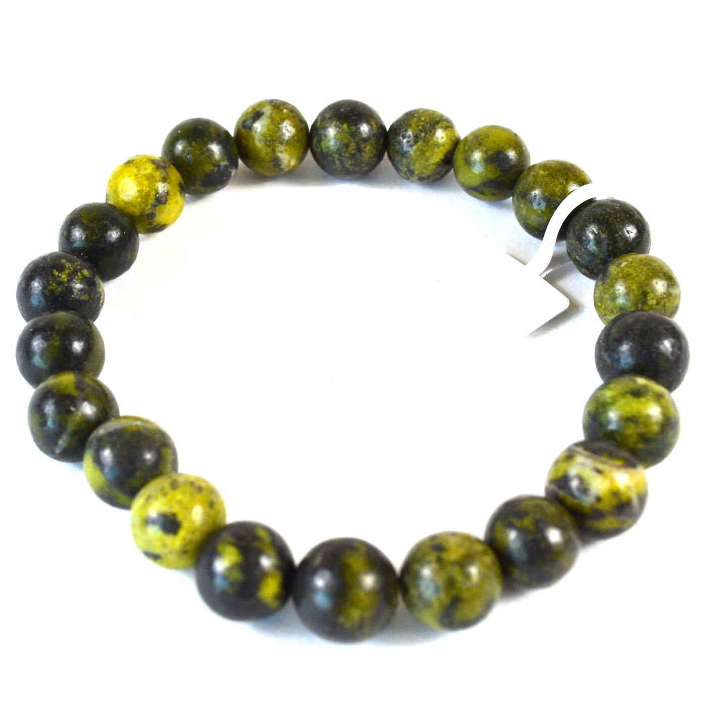 (image for) 8mm Green Serpentine bracelet