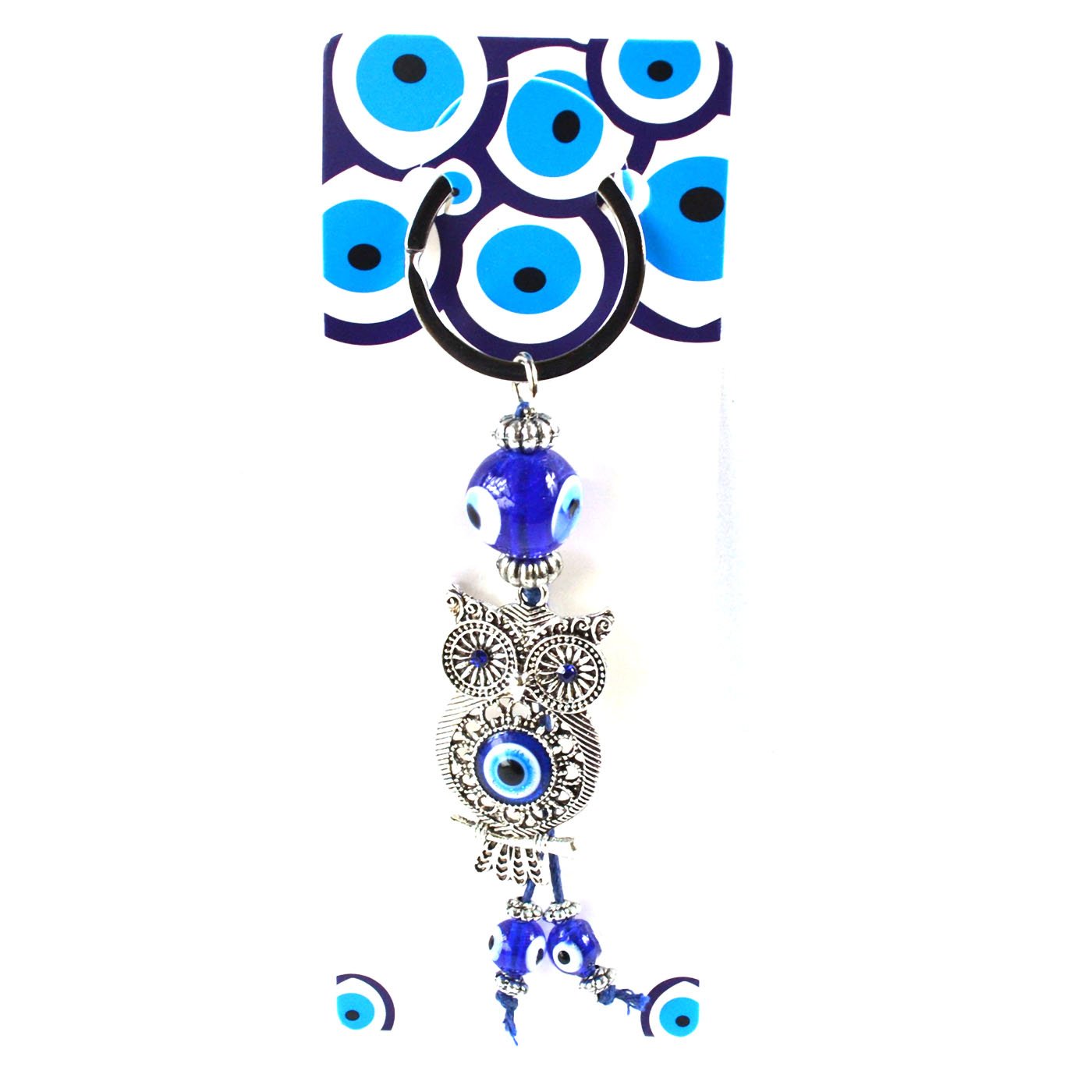 (image for) Owl evil eye keychain