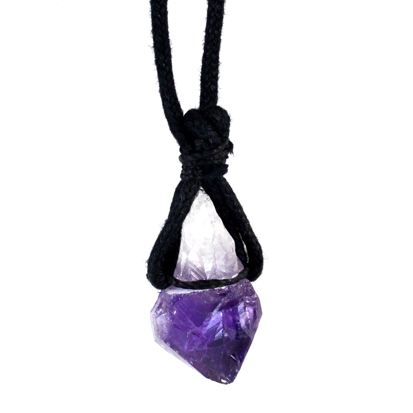 (image for) Amethyst W/ cord necklace