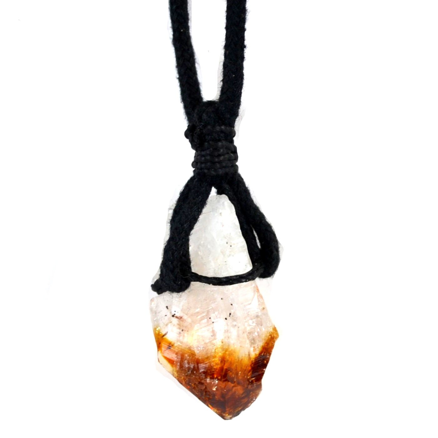 (image for) Citrine W/ cord necklace
