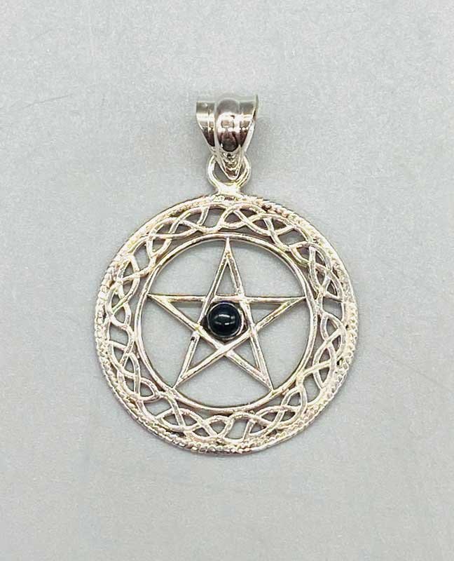 (image for) 30mm Black Obsidian Pentagram - Click Image to Close