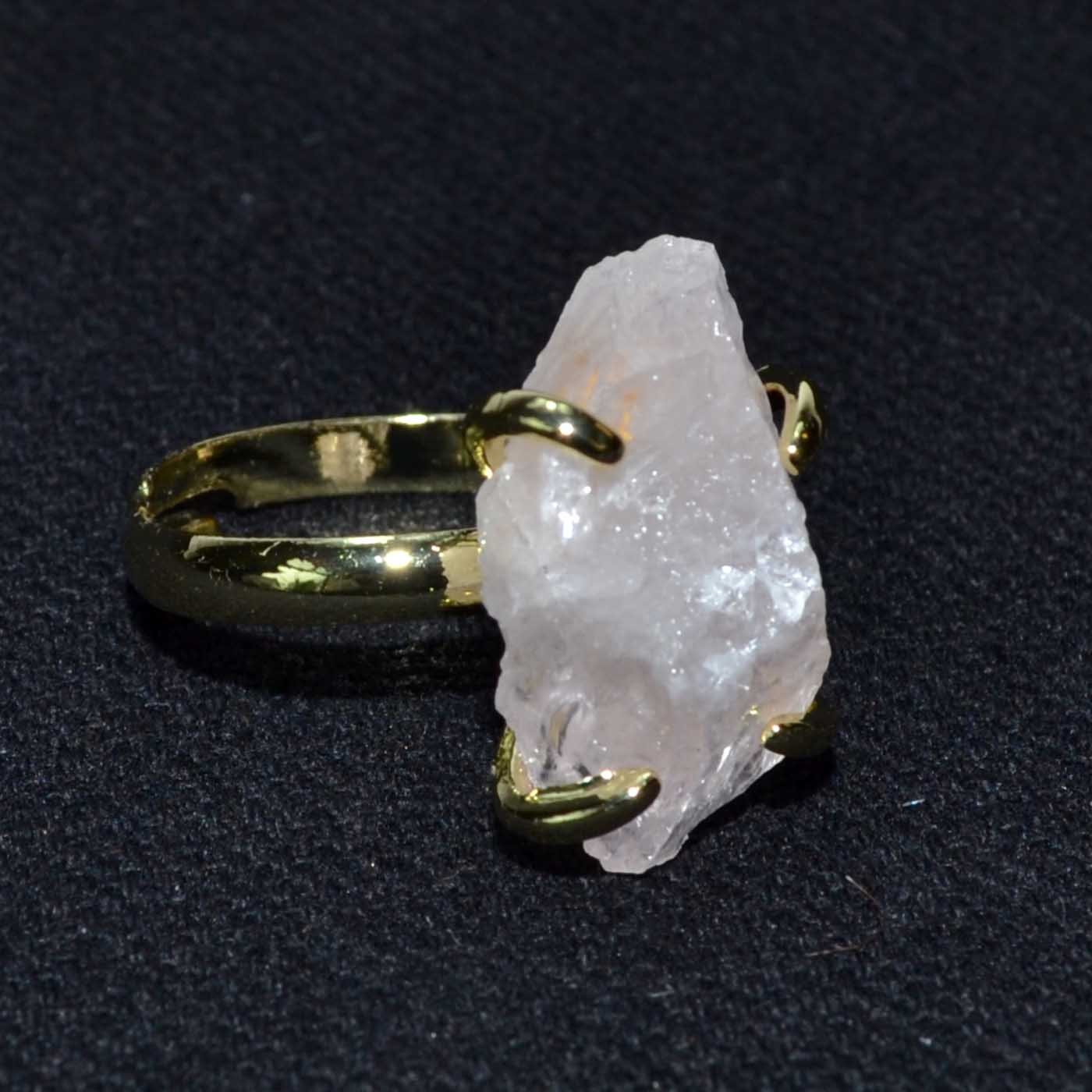 (image for) Rose Quartz adjustable ring